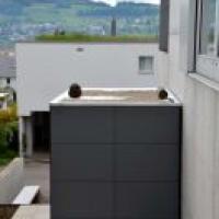 Designgartenhaus in anthrazit