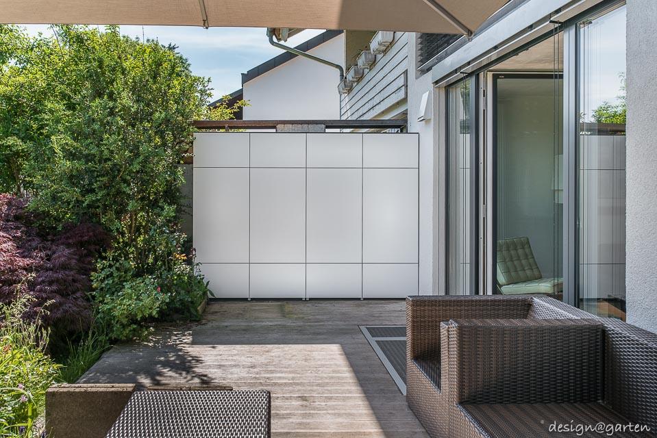 Terrassenschränke win HL 260 als Sichtschutz / Doppelhaus in 83626