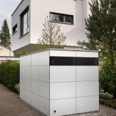 2 Gartenhäuser @gart nach Maß auf der Grundstücksgrenze zweier Neubau-Villen in Gräfelfing Kostenanfrage