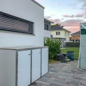 Mülltonnenbox 3er Weiß