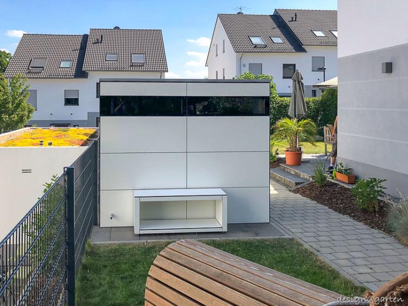 Design Gartenhaus @gart zwei XL & Holzlager / Sitzbaord in 55130 Mainz