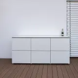 Poolschrank HPL Weiß