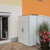 Gartenschrank Weiß HPL