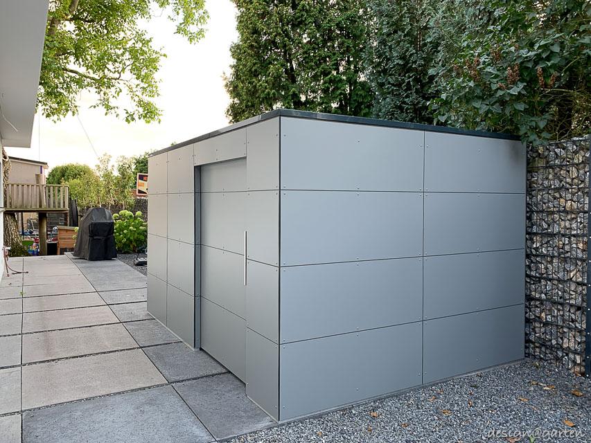 Design Gartenhaus gart zwei XL nach Maß mit Holzlager in 59427 Unna