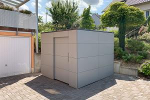 quadratisch, praktisch: Design Gartenhaus @gart zwei XXL, 300 cm x 300 cm in 54396 Trier