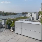 Terrassenschrank / Sideboard @win L180 in Silvergrey auf einer traumhaften Dachterrasse in 65201 Wiesbaden Kostenanfrage
