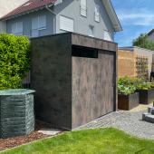 Gartenhaus @gart 1 XL nach Maß in der Farbe Eternal Iron Kostenanfrage