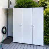 Gartenschrank @win nach Maß in der Farbe Weiss Kostenanfrage