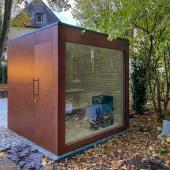 Design Gartensauna in Cortenstahl-Optik Kostenanfrage