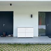 Schlichtes Sideboard für draussen in weiss Kostenanfrage