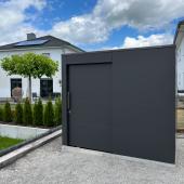 Cube Design Gartenhaus in Anthrazit mit Schiebetüre Kostenanfrage