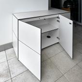 Eck Sideboard in weiß für draussen Kostenanfrage