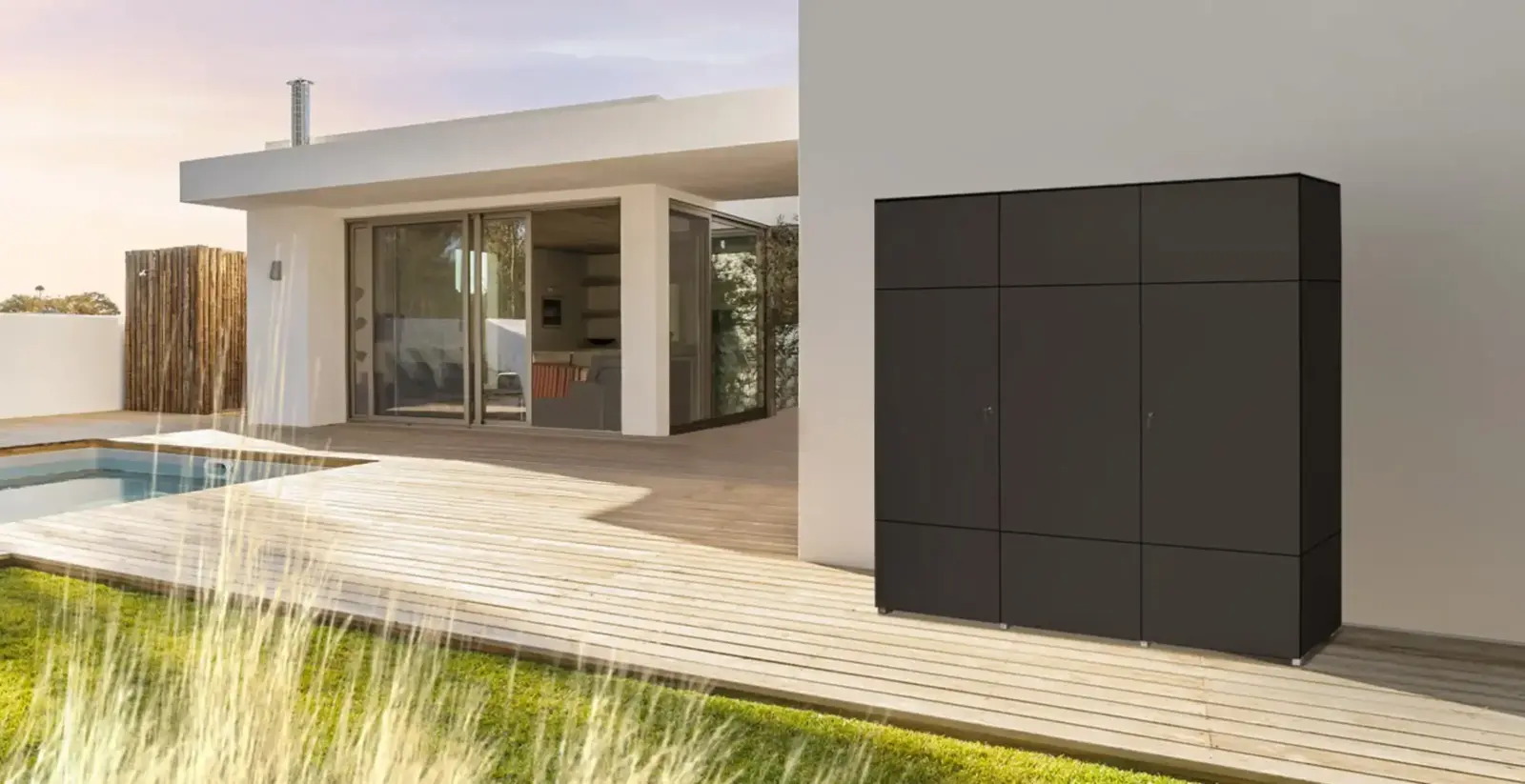 Wetterfester Terrassenschrank