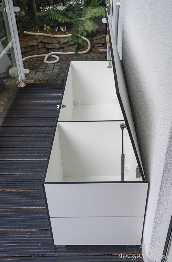 Terrassenschrank / Poolschrank  / Sitzboard mit Klappdeckel in 85598 Baldham 3
