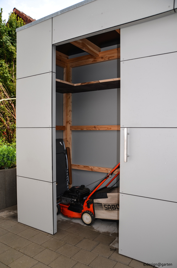 Gartenhaus / Gartenschrank mit 2 großen Schiebetüren in 75181 Pforzheim 7