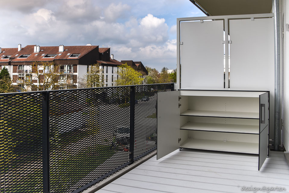 Balkonschrank-HPL-weiß
