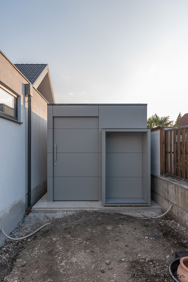 Design Gartenhaus gart two XL & Gartenhaus @gart eins XL im Vorgarten & Holzlager @wood in 85232 Bergkirchen 5