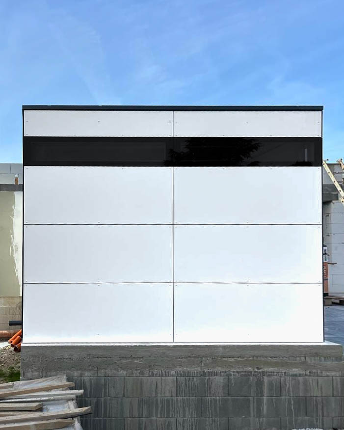 XXL Gerätehaus mit Doppeltüre für Sitzrasenmäher & Co 1