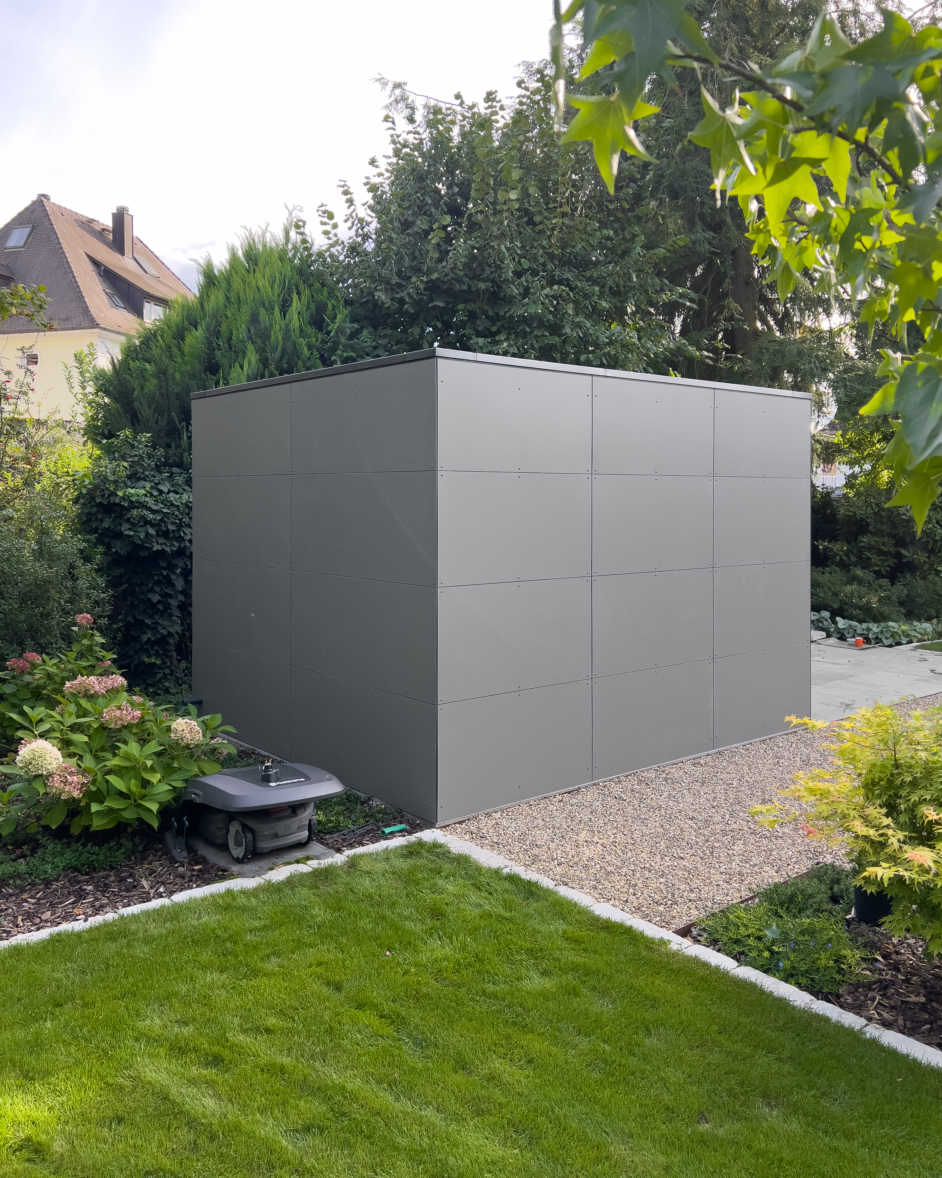 Gartenhaus in Würfel-Optik 3