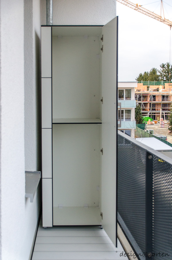 Efficient use of space in Unterschleißheim: storage space for urban balconies