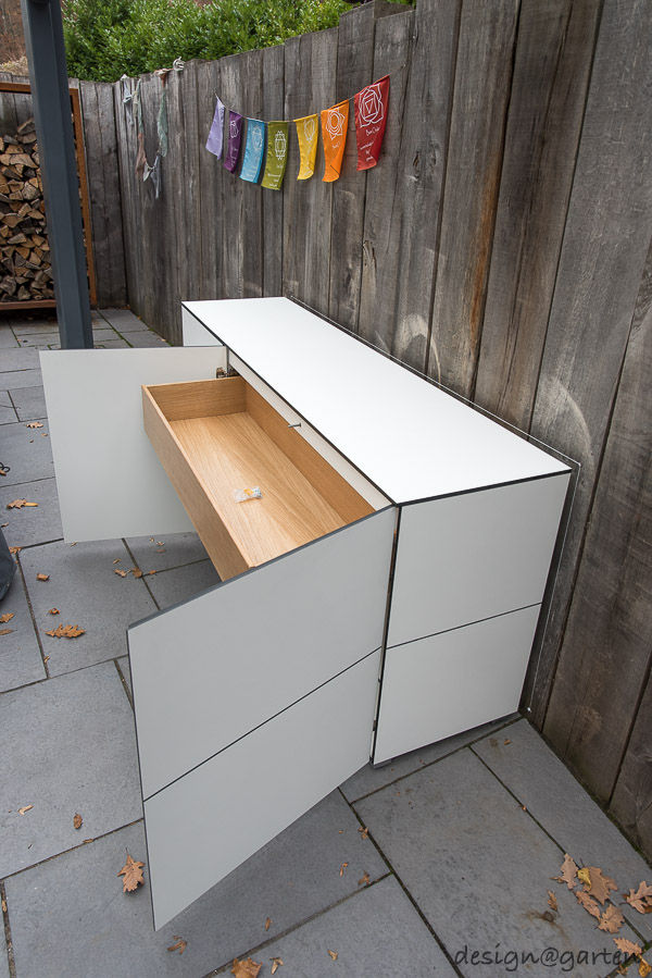 Customised storage solution in Eltville am Rhein: Bespoke sideboard