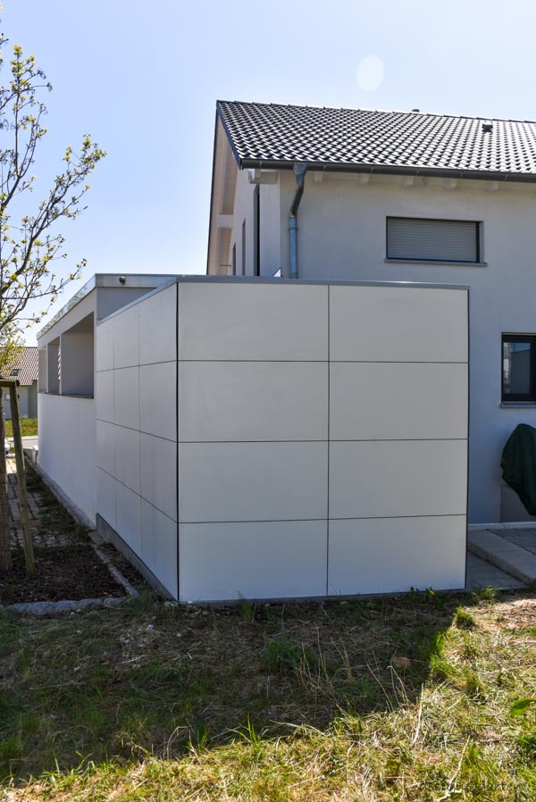 Maximum space efficiency: modern, custom-made garden shed with individual floor plan