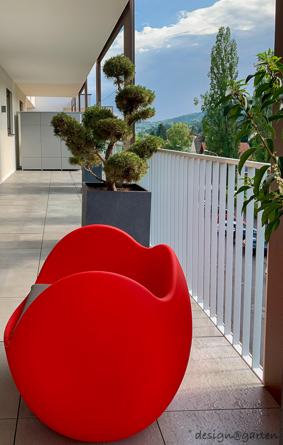 Large balcony cabinet as an efficient storage solution in urban areas