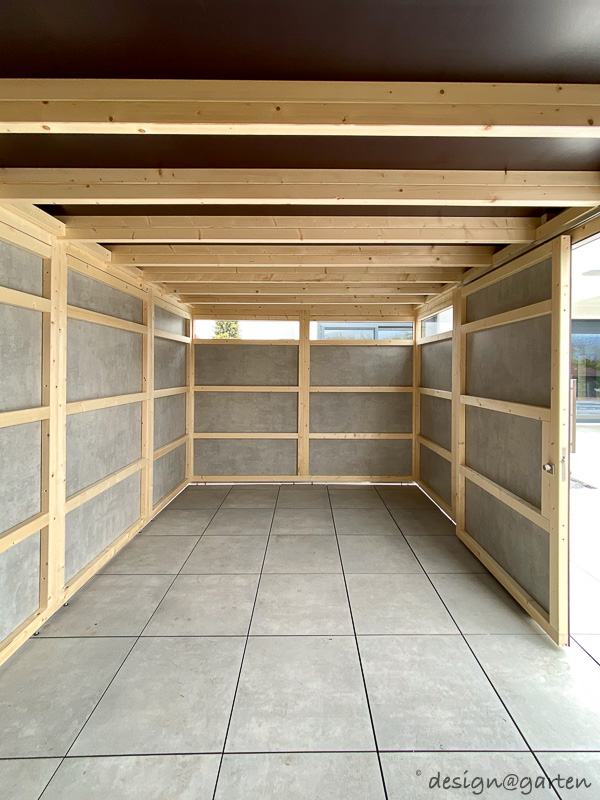 Exclusive custom-made garden shed as an architectural highlight in Klagenfurt