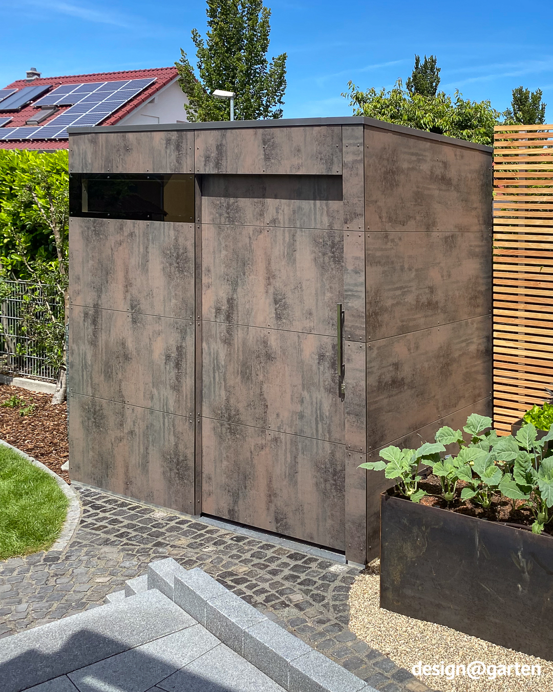Custom-made Eternal Iron metal-look garden shed 3