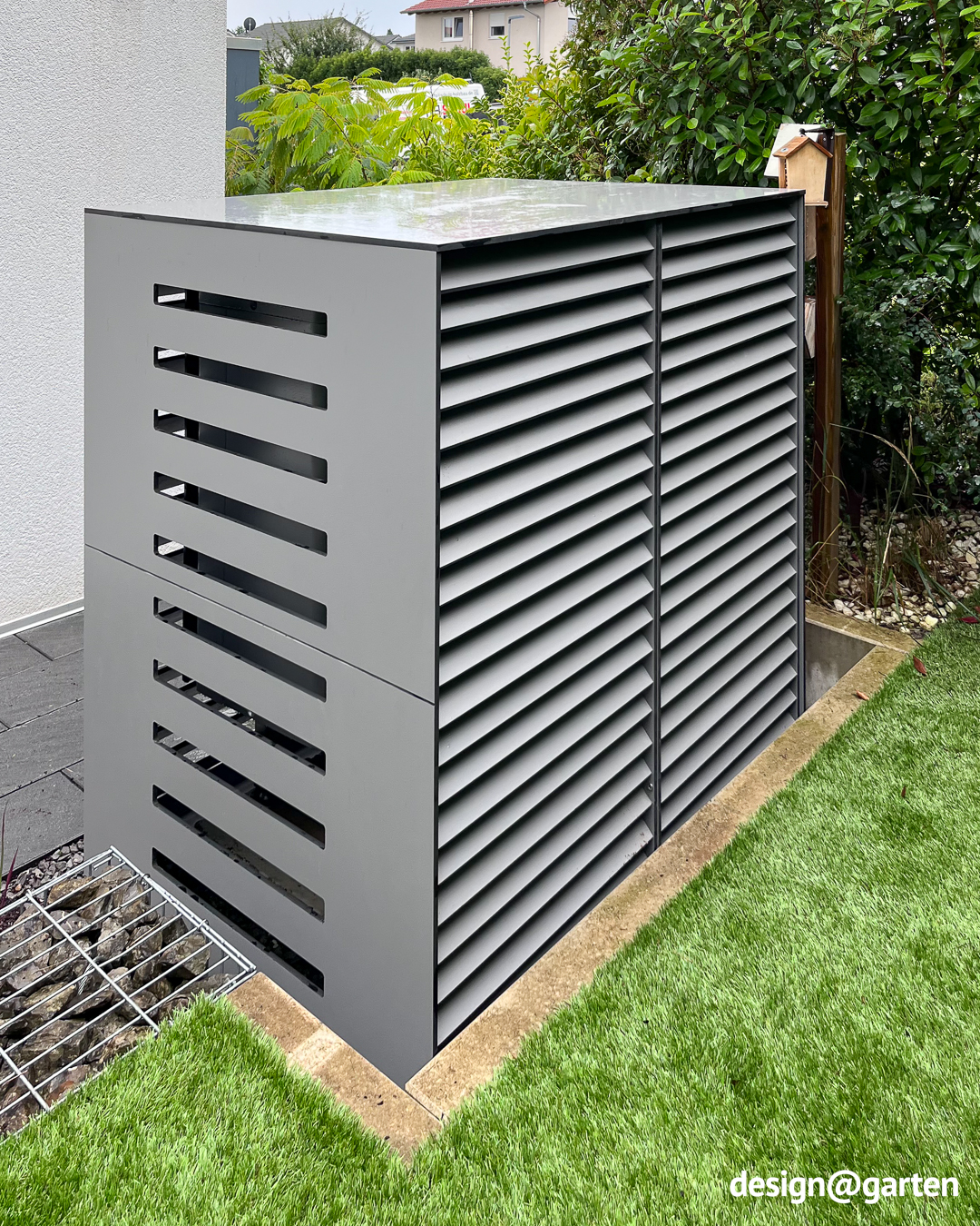 Protected against hail and weather: cladding for large heat pumps 2