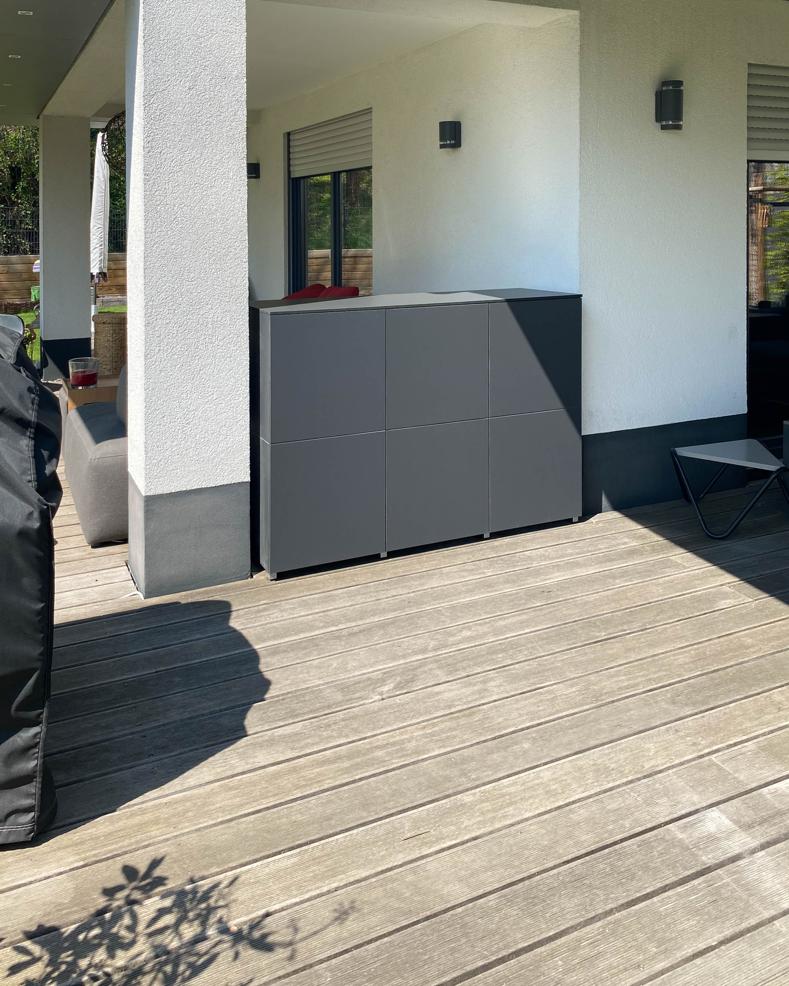 Custom-fit patio cabinet for optimal storage space utilisation 2