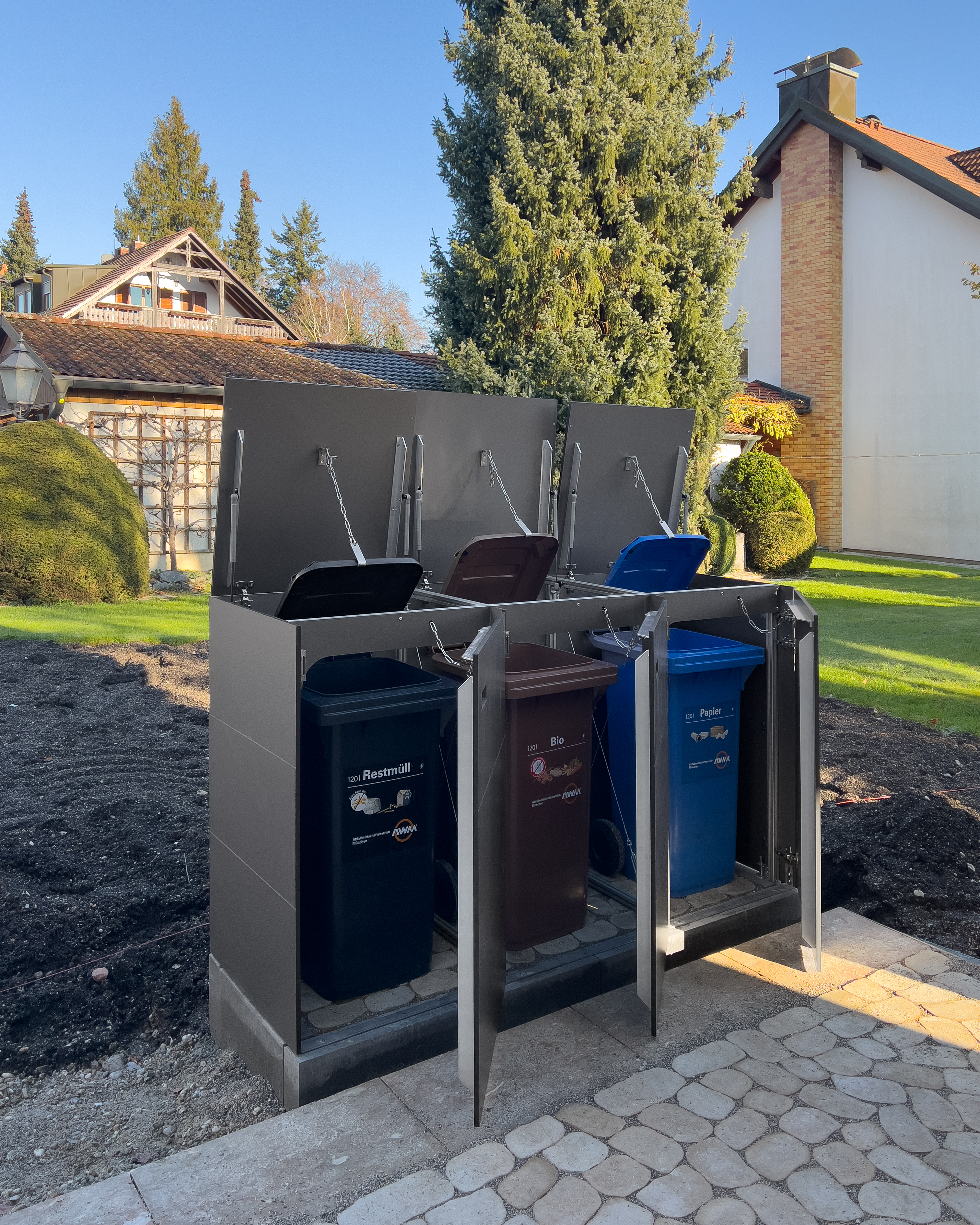 Waste bin box for 120 litre bins 2