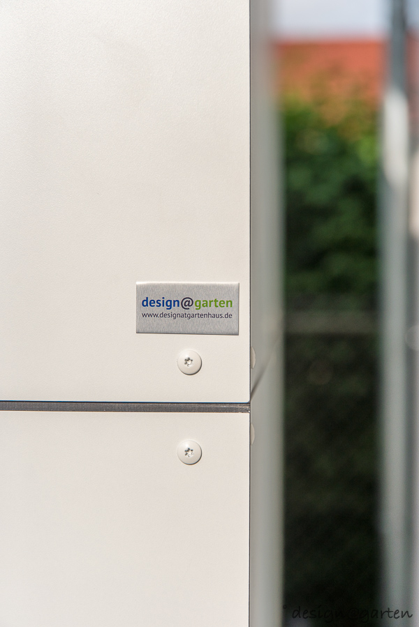 Solución espacial a medida: elegante caseta de jardín de HPL