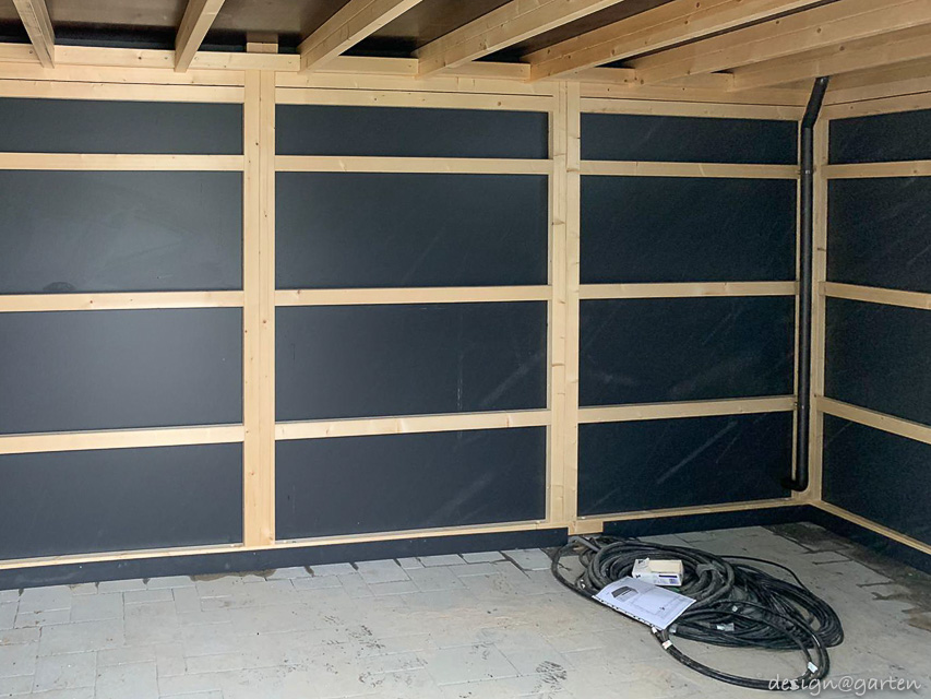 Moderno cobertizo para herramientas de HPL en la región de Berlín