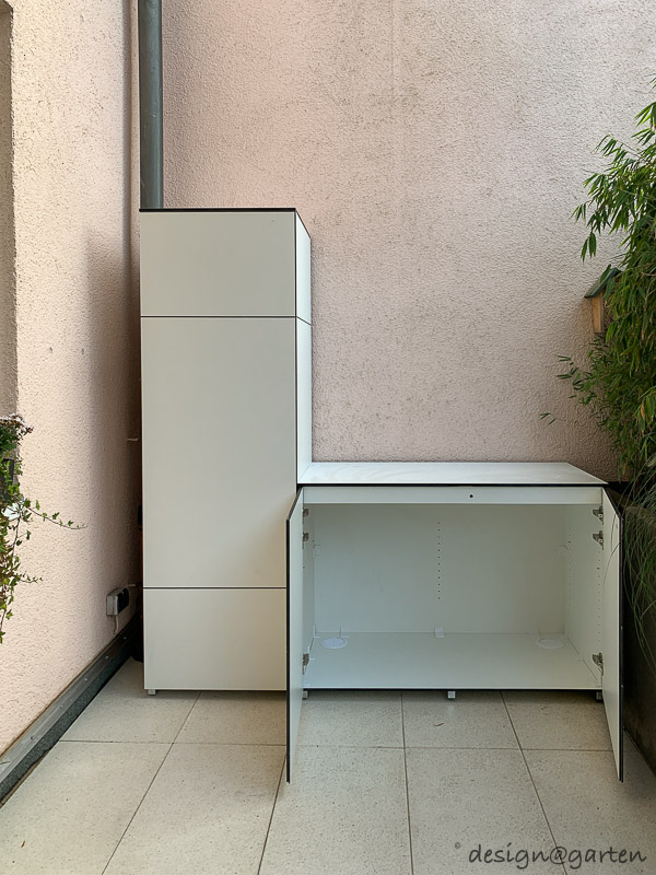 Elegancia modular en la terraza: la simbiosis perfecta entre un aparador y una barbacoa. 1