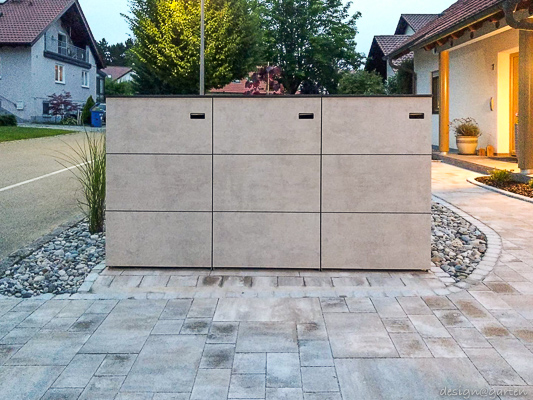 Contenedor de basura para tres contenedores de 240 l 1