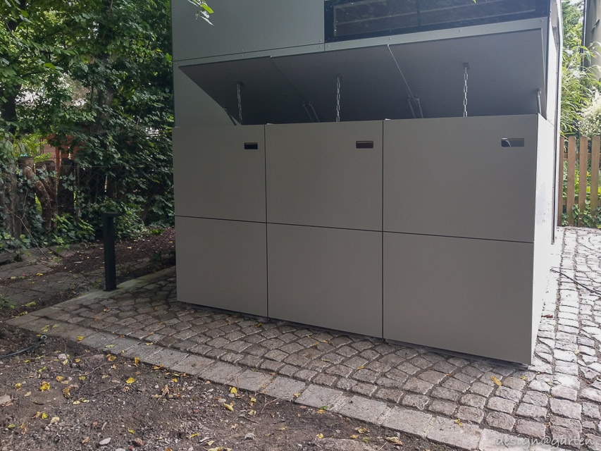 Contenedor para cubos de basura de HPL: orden y estética para cubos de 240 litros 2