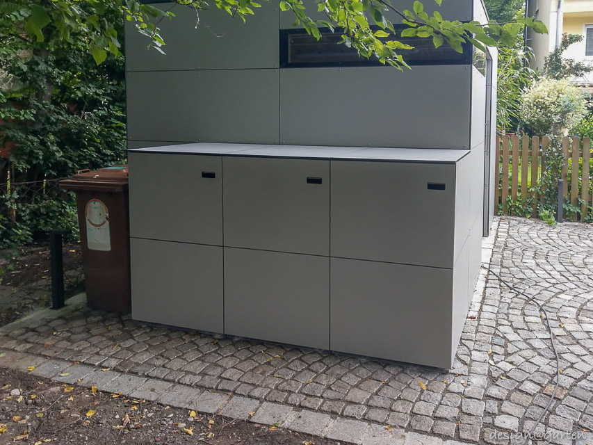 Contenedor para cubos de basura de HPL: orden y estética para cubos de 240 litros 4