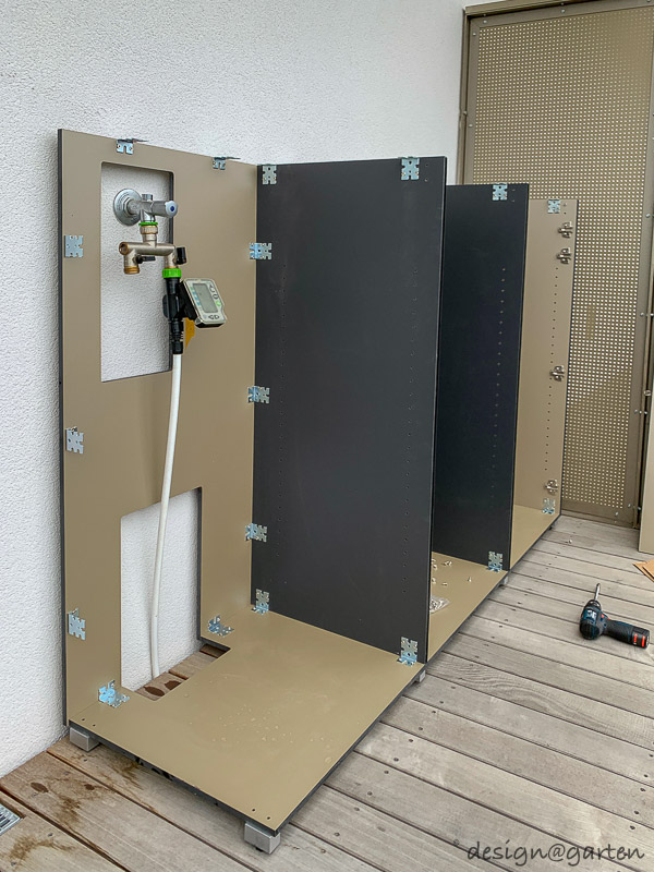 Rangement technique sur mesure sur le balcon à Vienne