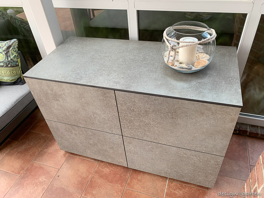 Armoire de terrasse résistante aux intempéries pour les concepts d'habitat modernes