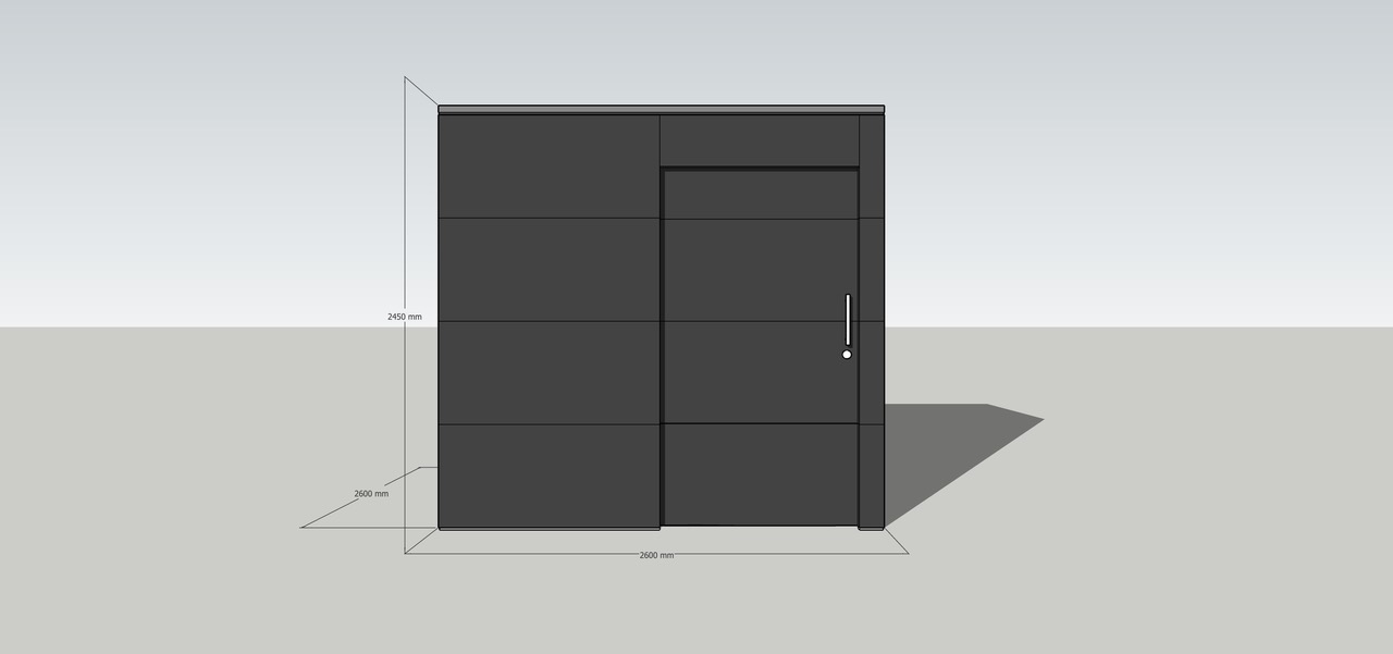 Accents architecturaux à Londres : abri de jardin carré avec toit plat pour les plus exigeants