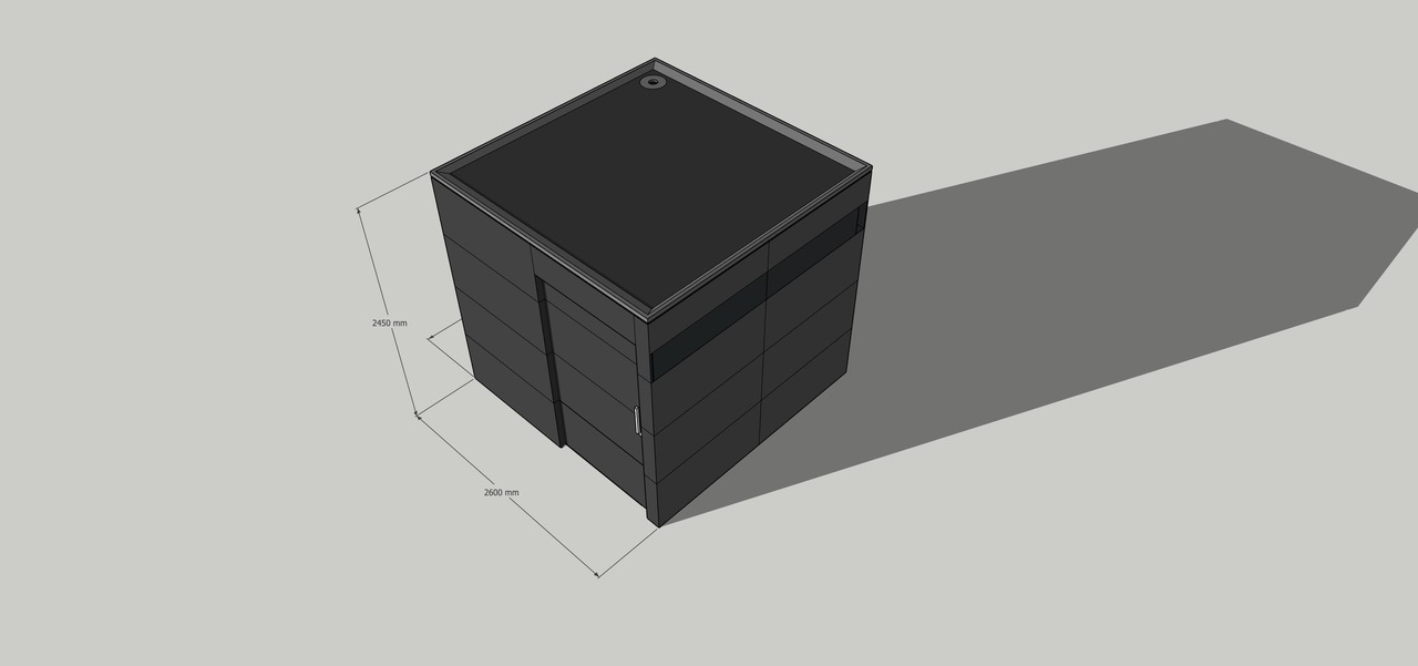 Accents architecturaux à Londres : abri de jardin carré avec toit plat pour les plus exigeants