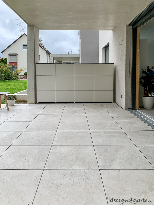 Armoire barbecue résistante aux intempéries pour la terrasse, solution combinée sur mesure