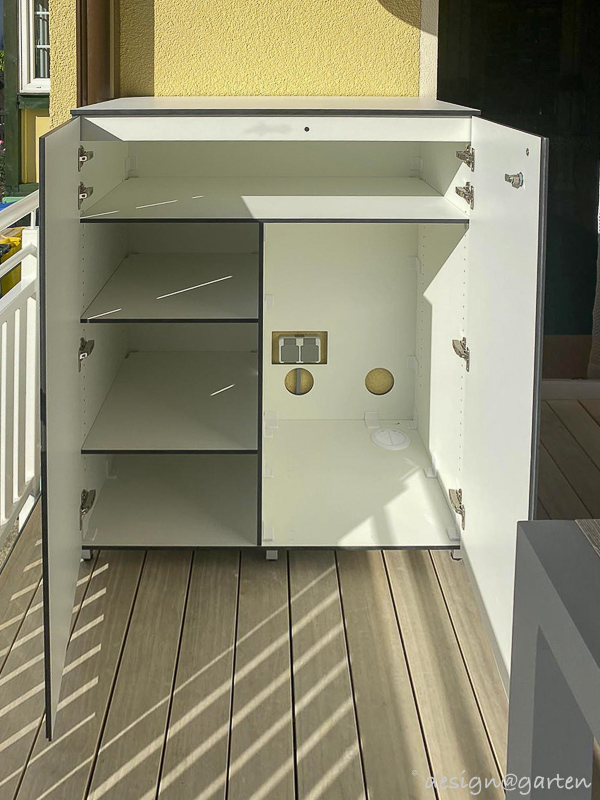 Armoire de balcon personnalisée sur mesure : flexibilité maximale grâce à un agencement intérieur intelligent 3