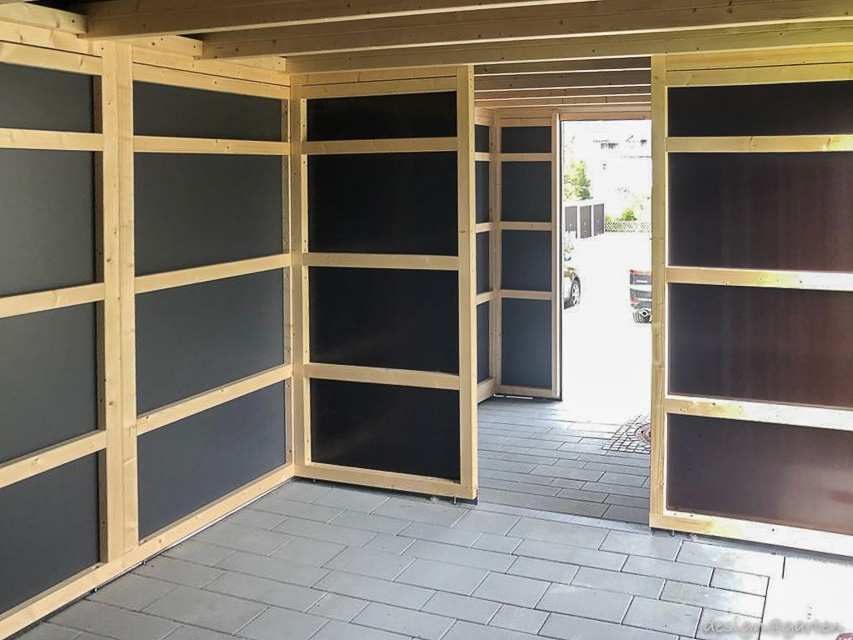 Travail de précision en pente : espace jardin sur mesure avec compensation de niveau intégrée 17