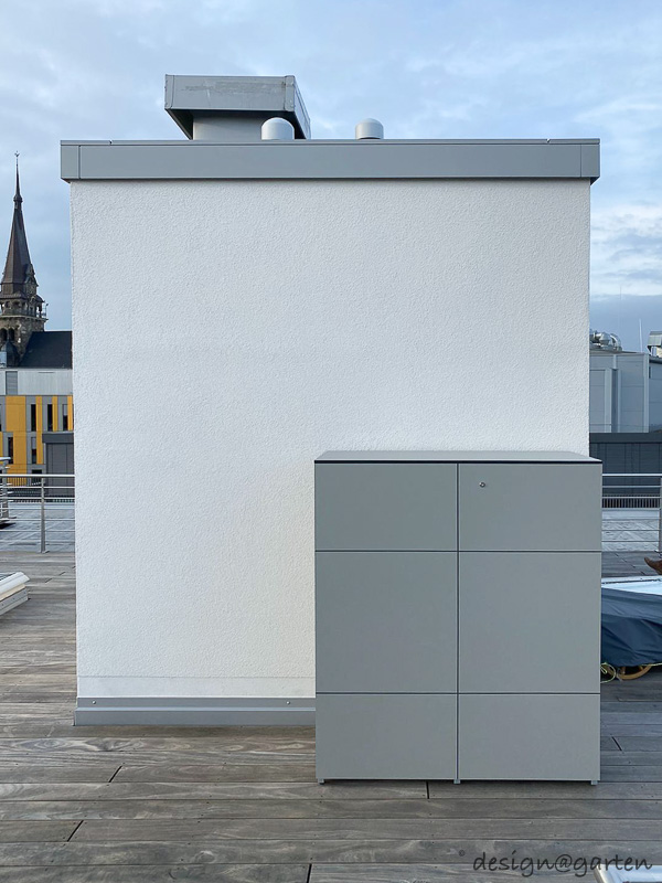 Armoire de terrasse HXL 130 sur mesure sur une terrasse de toit de rêve à 52076 Aix-la-Chapelle 2
