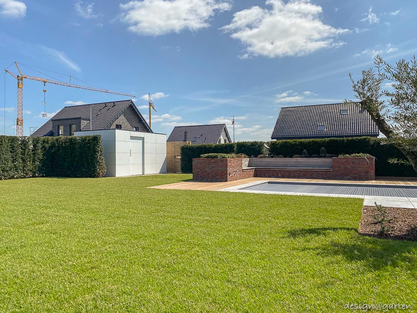 Pool house design blanc à Erkelenz 5