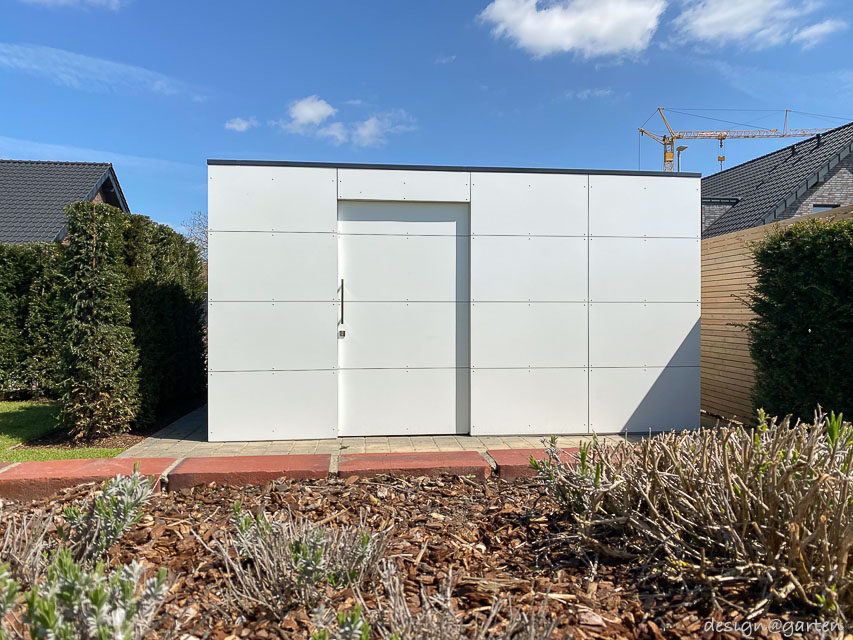 Pool house design blanc à Erkelenz 2