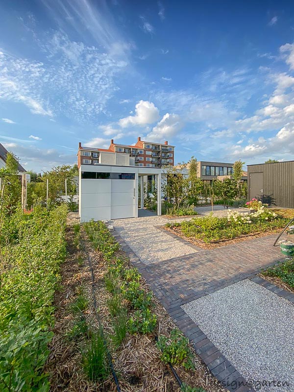 Abri de jardin design avec pergola à Nimègue, Pays-Bas 11