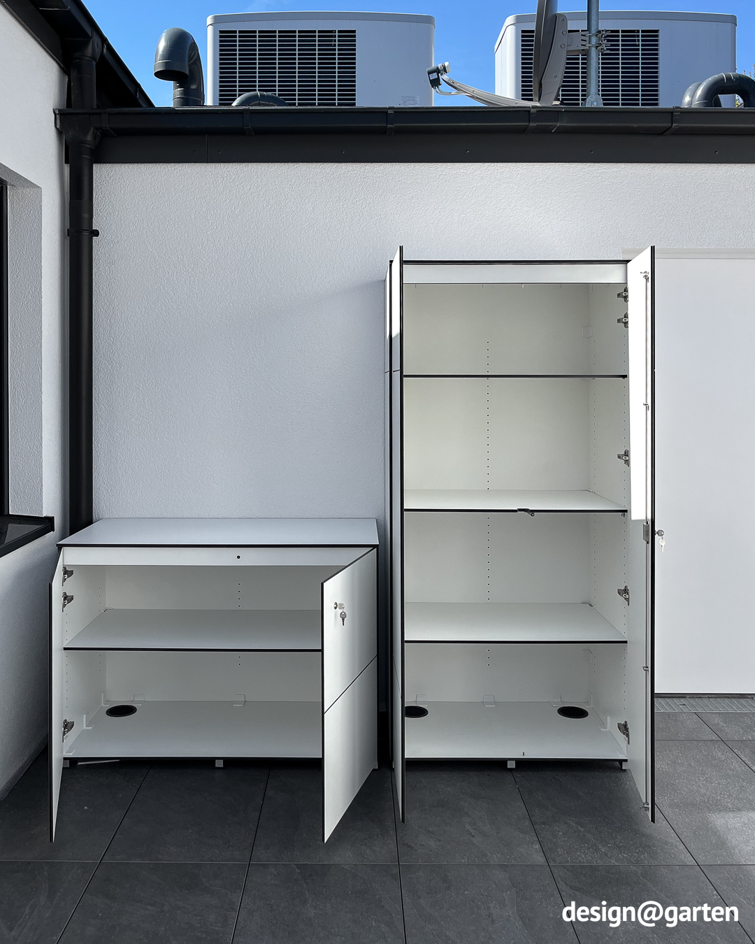 Armoire de jardin disponible en différents formats : vertical et horizontal 1